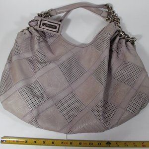B Makowsky Lilac Leather Bag